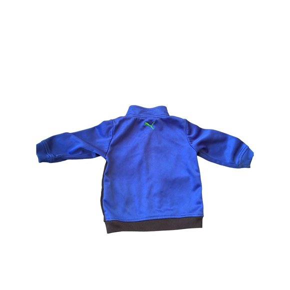 Puma Baby Boys Zip up Jacket Size 3 to 6 Months Blue and Green - Picture 3 of 6